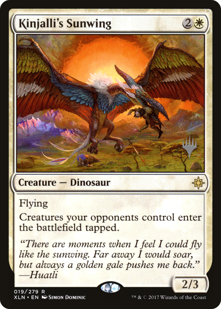 Kinjalli's Sunwing (PPM20-019) [Promo Pack: Ixalan Promos] Foil