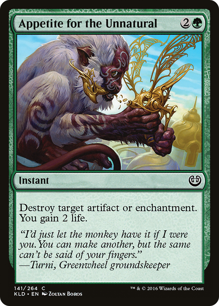 Appetite for the Unnatural (KLD-141) [Kaladesh] Foil