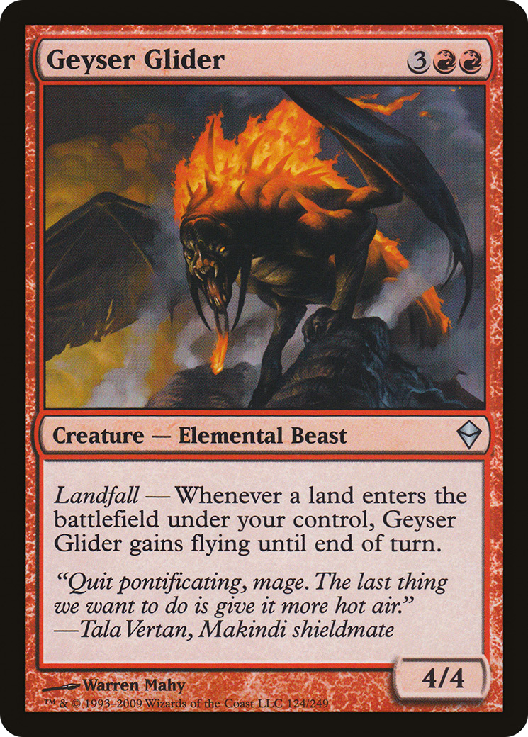 Geyser Glider (ZEN-124) [Zendikar] Foil