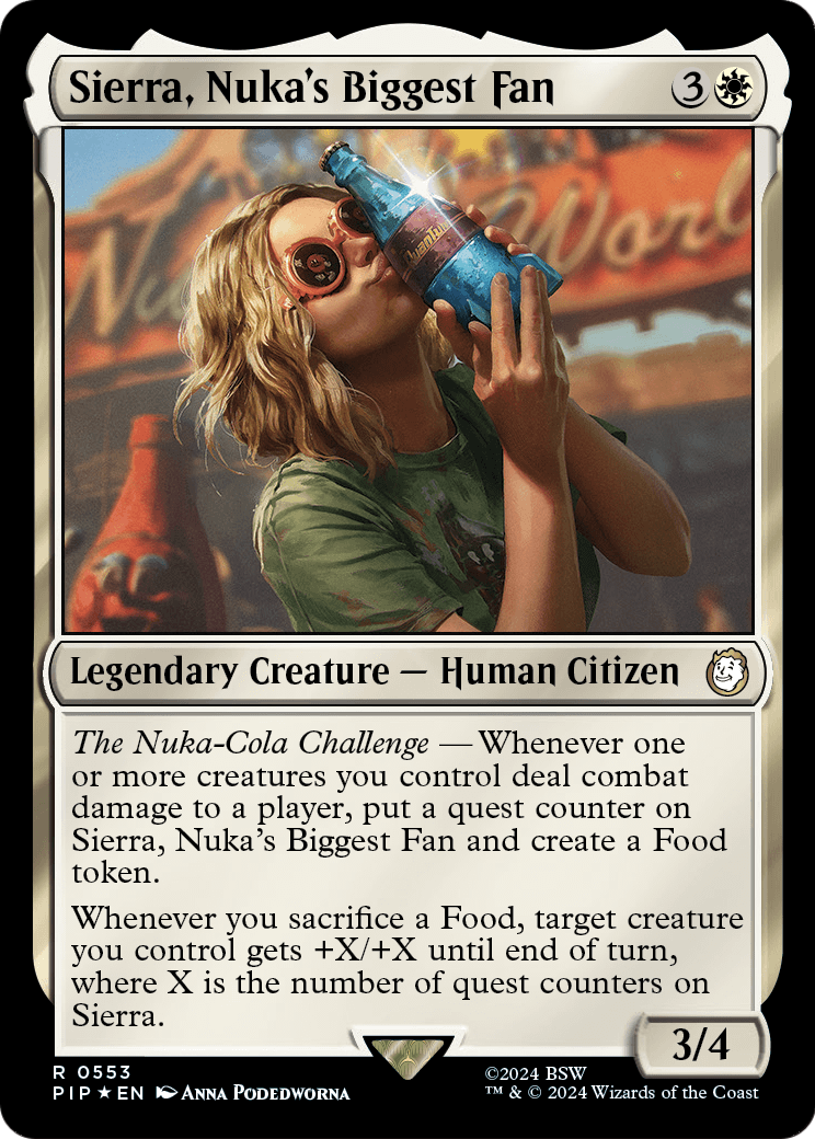 Sierra, Nuka's Biggest Fan (Surge Foil) (PIP-553) [Fallout] Foil
