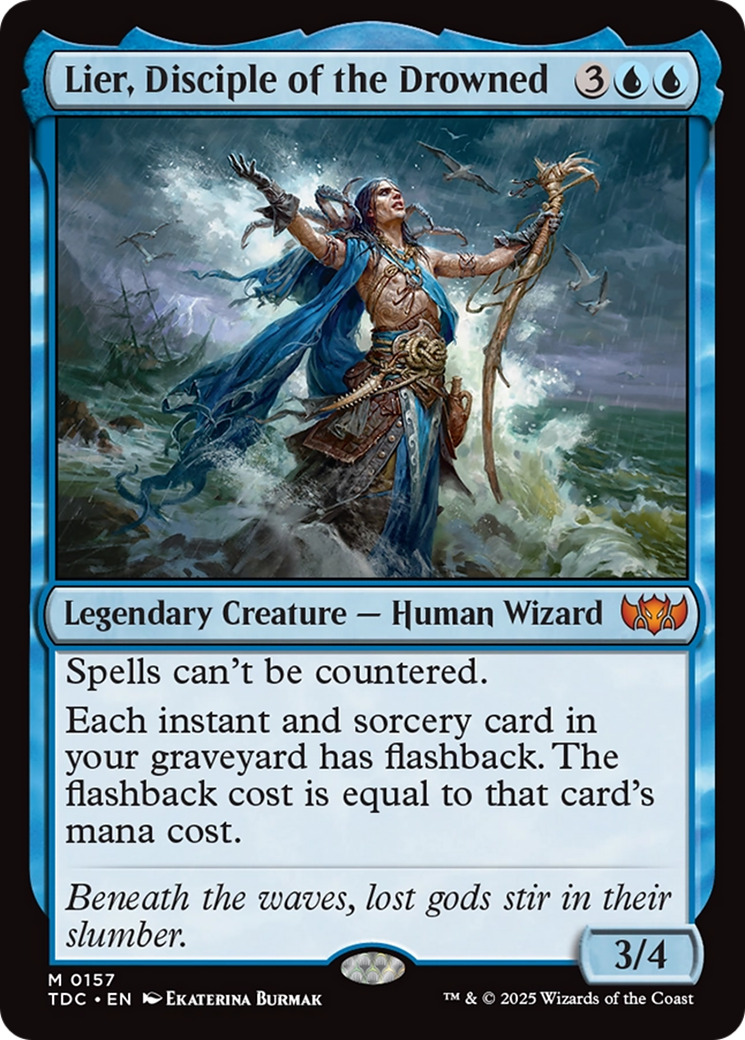 Lier, Disciple of the Drowned (TDC-157) [Commander: Tarkir: Dragonstorm]