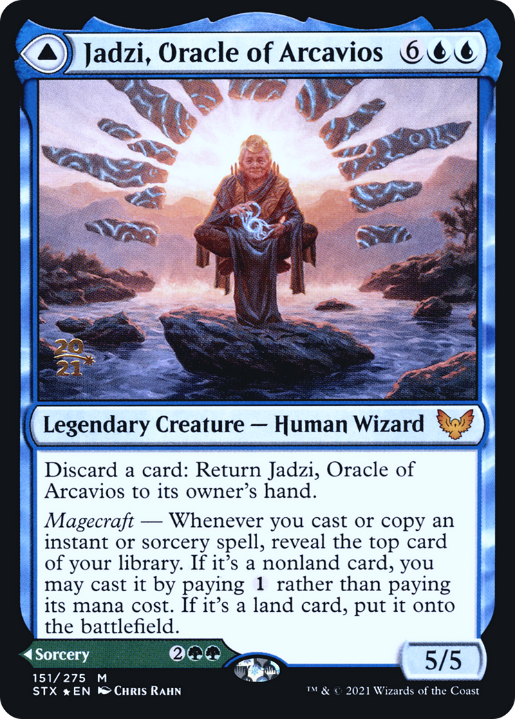 Jadzi, Oracle of Arcavios (PRE-151S) [Strixhaven: School of Mages Promos] Foil