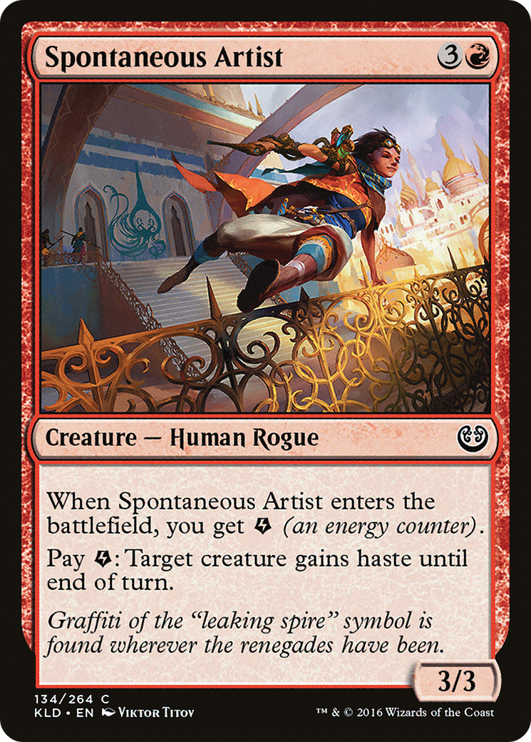 Spontaneous Artist (KLD-134) [Kaladesh] Foil