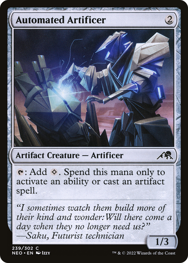 Automated Artificer (NEO-239) [Kamigawa: Neon Dynasty]