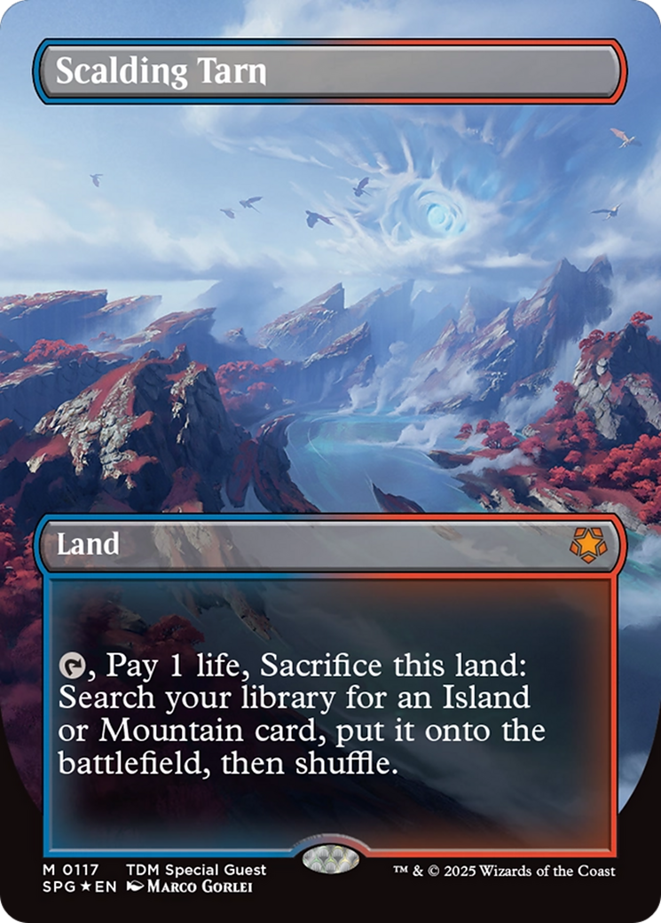 Scalding Tarn (Borderless) (Dragonscale Foil) (SPG-117) [Special Guests] Foil