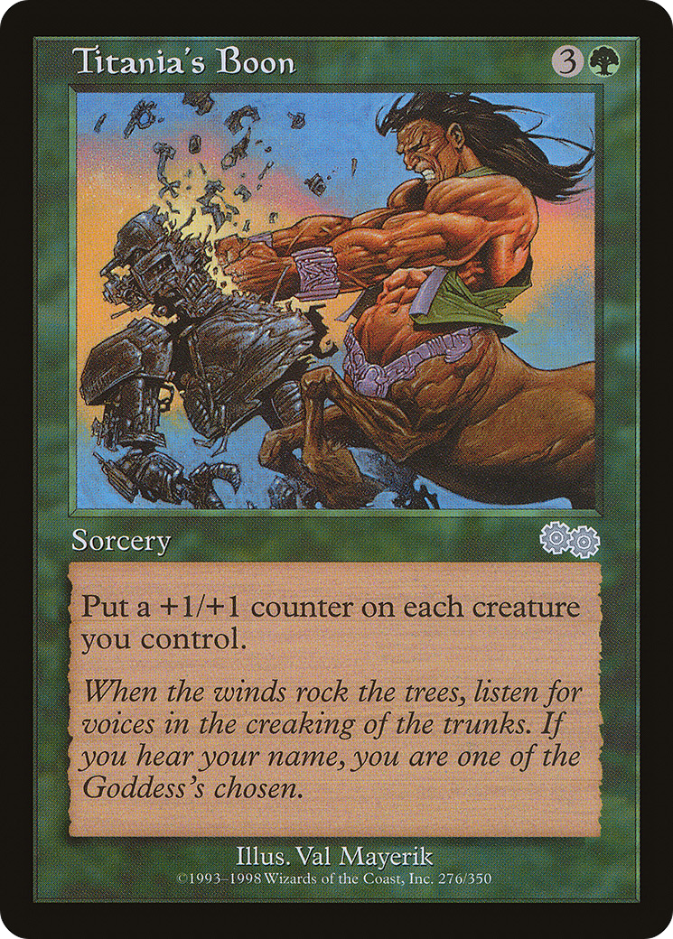 Titania's Boon (USG-276) [Urza's Saga]