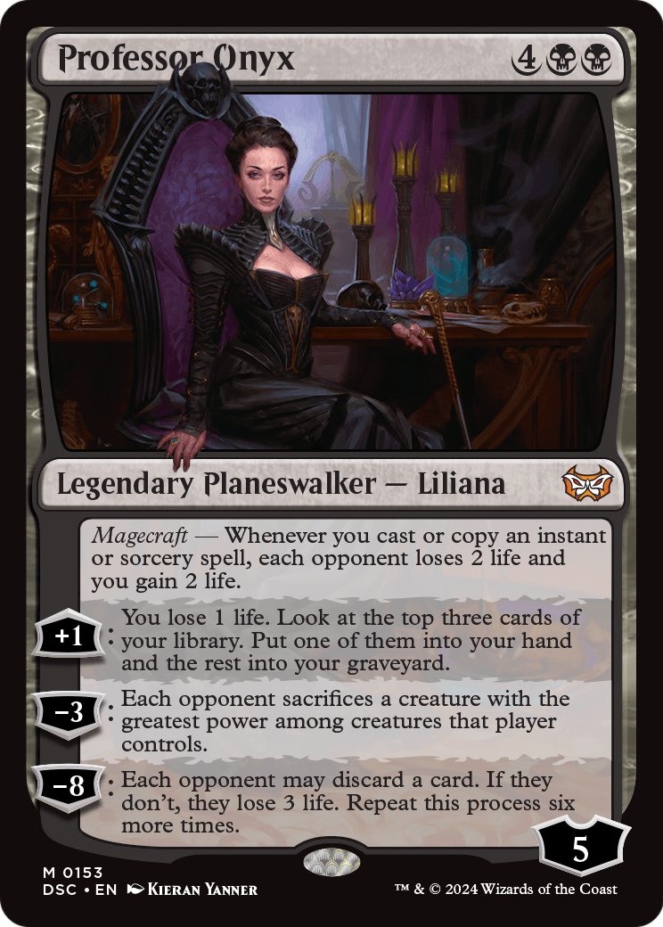 Professor Onyx (DSC-153) [Duskmourn: House of Horror Commander]