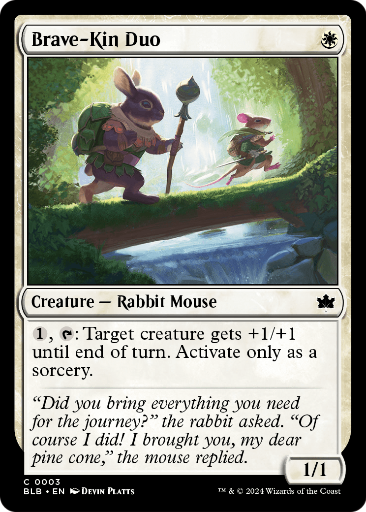 Brave-Kin Duo (BLB-003) [Bloomburrow] Foil