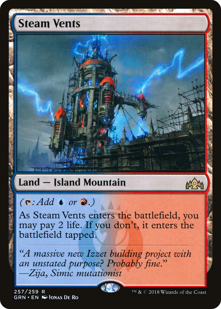 Steam Vents (GRN-257) [Guilds of Ravnica] Foil