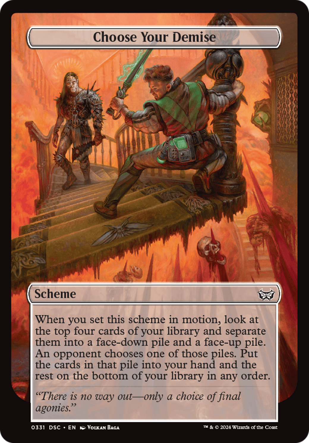 Choose Your Demise (Full Art) (A:DSC-331) [Duskmourn: House of Horror Commander]