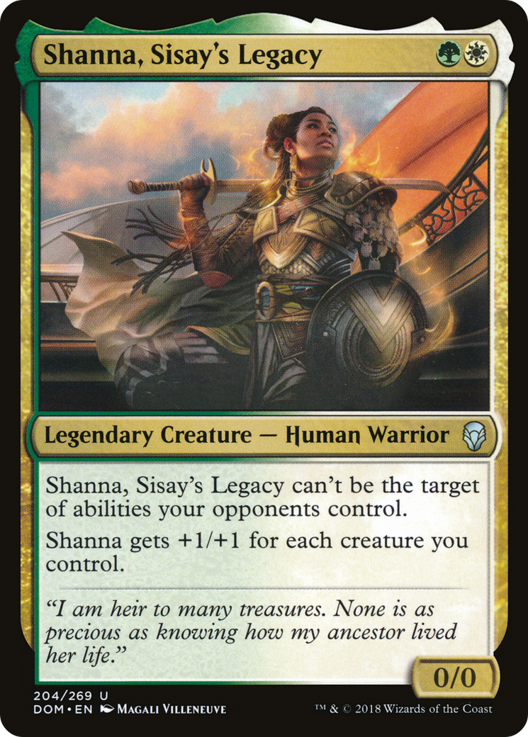Shanna, Sisay's Legacy (DOM-204) [Dominaria] Foil