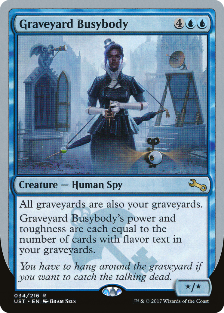 Graveyard Busybody (UST-034) [Unstable] Foil