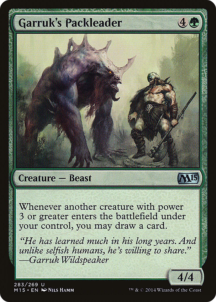 Garruk's Packleader (M15-283) [Magic 2015] Foil