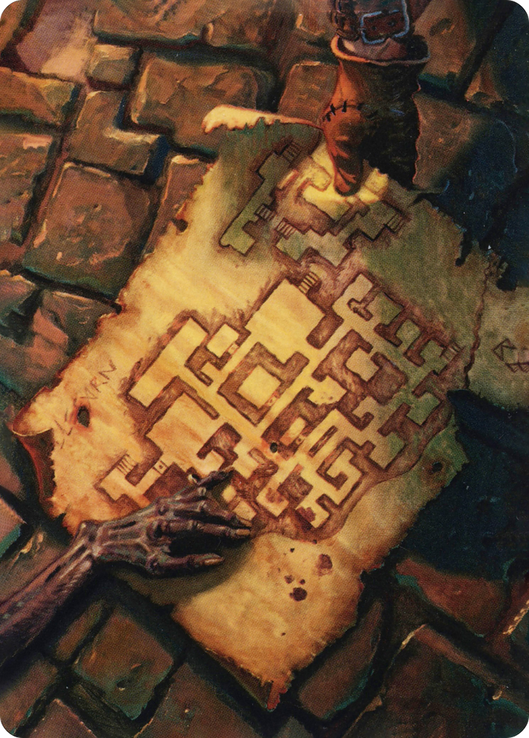 Dungeon Map // Dungeon Map (AAFR-057) (Borderless) [Adventures in the Forgotten Realms Art Series]