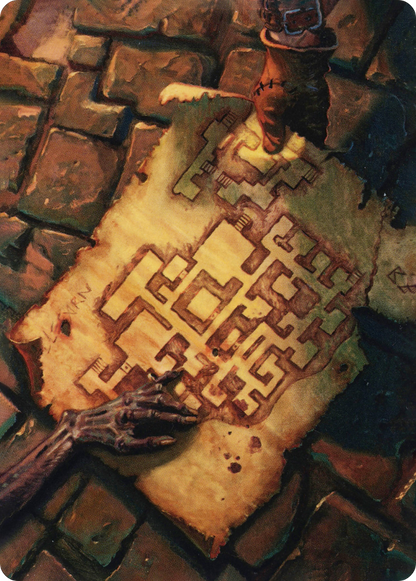 Dungeon Map // Dungeon Map (AAFR-057) (Borderless) [Adventures in the Forgotten Realms Art Series]