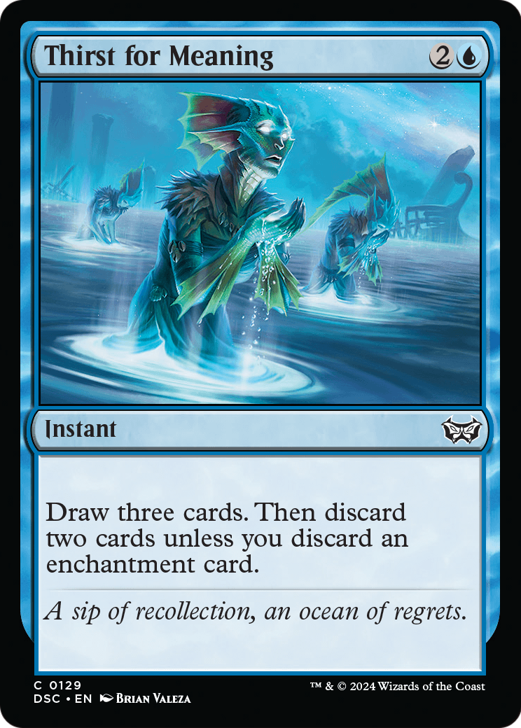 Thirst for Meaning (DSC-129) [Duskmourn: House of Horror Commander]