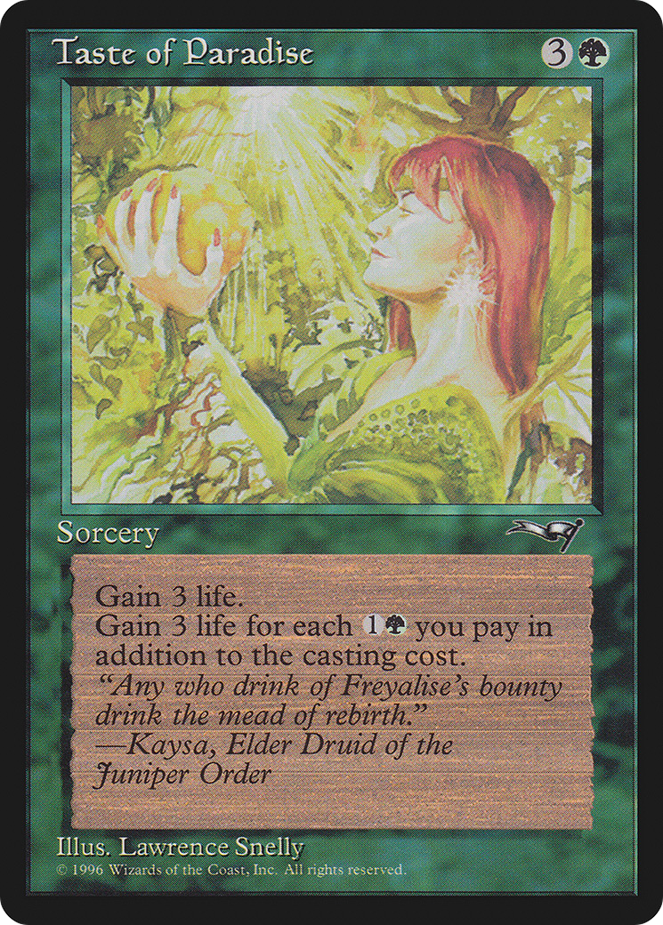 Taste of Paradise (Holding Fruit) (ALL-085) [Alliances]