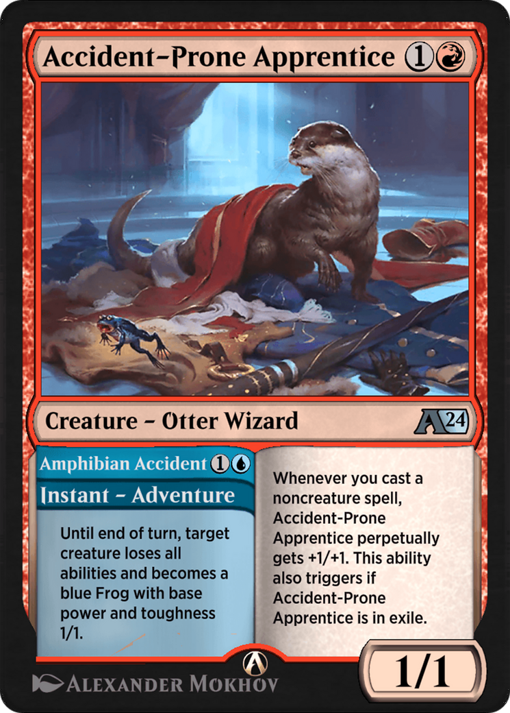 Accident-Prone Apprentice // Amphibian Accident (YWOE-016) [Alchemy: Wilds of Eldraine]