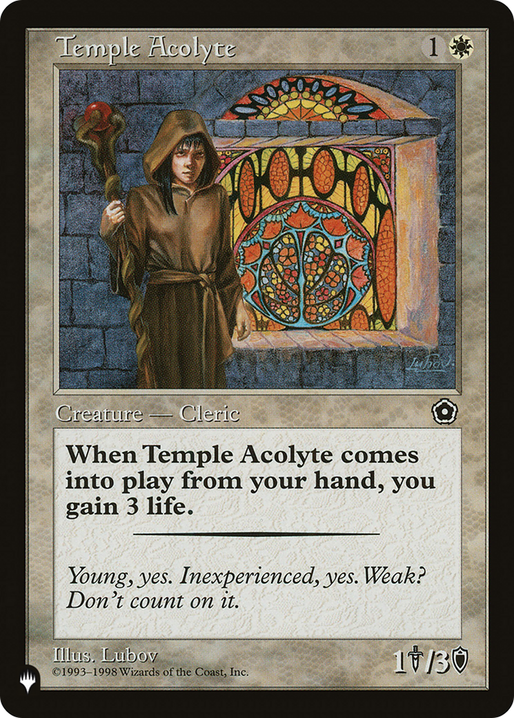 Temple Acolyte (LIST-P02-23) [The List]