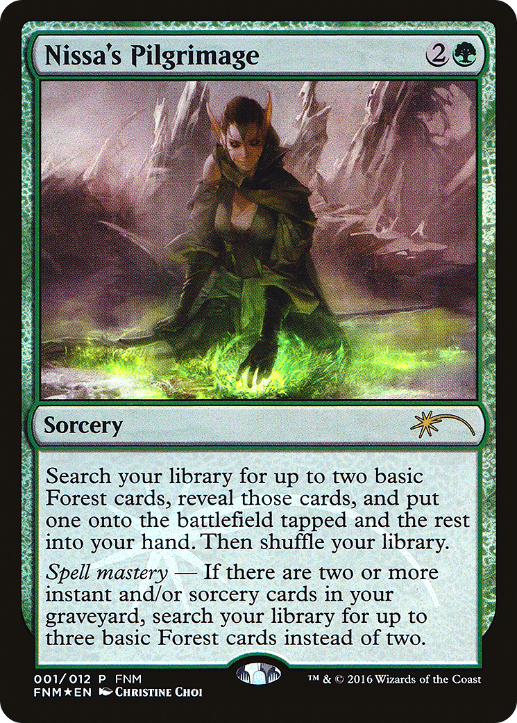 Nissa's Pilgrimage (FNM-001) [Friday Night Magic 2016] Foil