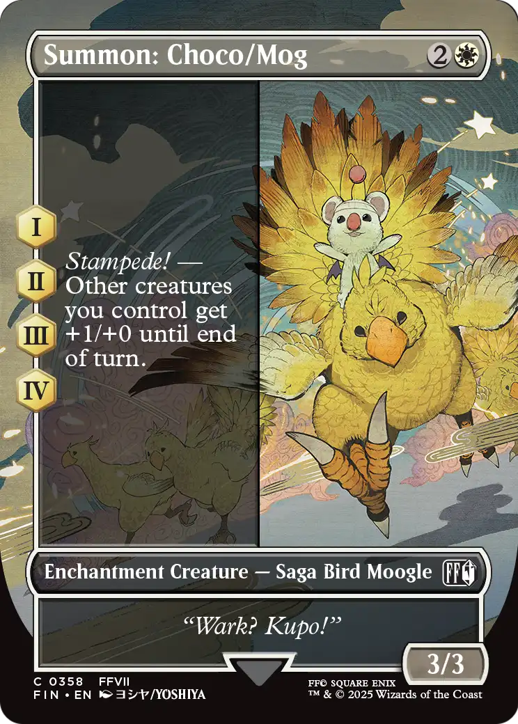 Summon: Choco/Mog (Borderless) (FIN-358) [FINAL FANTASY]
