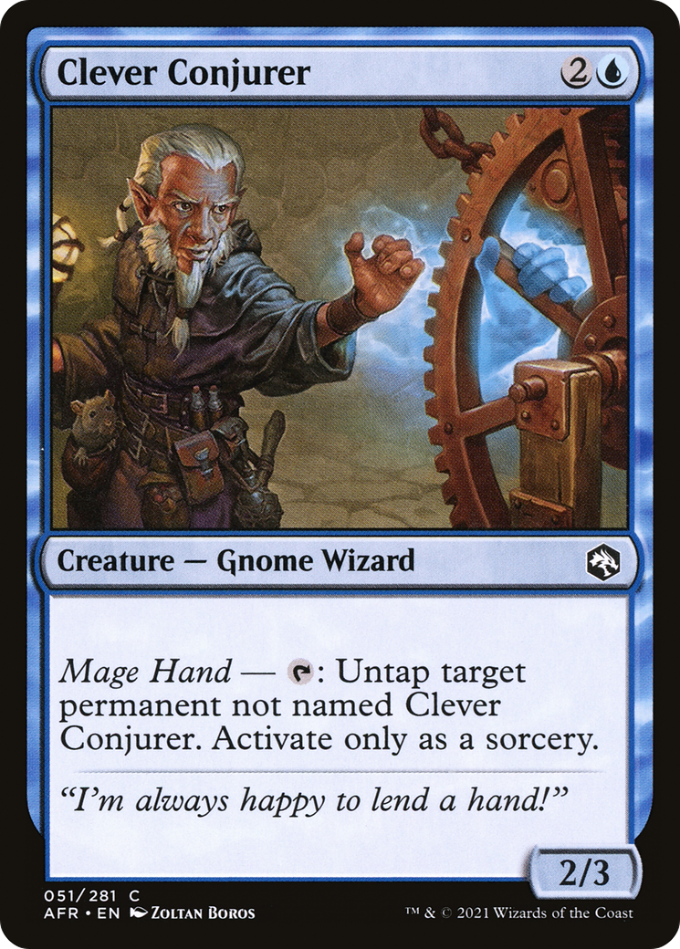 Clever Conjurer (AFR-051) [Adventures in the Forgotten Realms] Foil