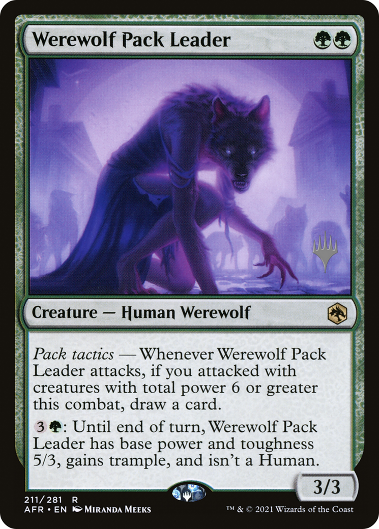 Werewolf Pack Leader (PPAFR-211) [Promo Pack: Adventures in the Forgotten Realms Promos] Foil