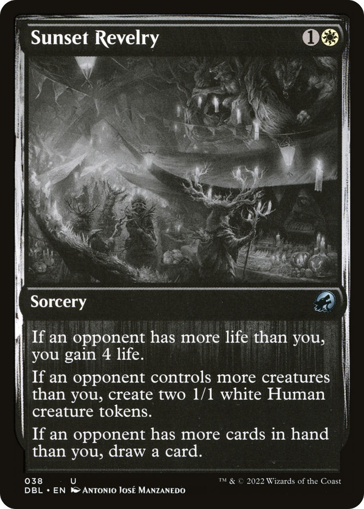 Sunset Revelry (DBL-038) [Innistrad: Double Feature] Foil