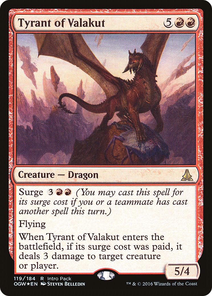 Tyrant of Valakut (UMP-119) [Oath of the Gatewatch Promos] Foil