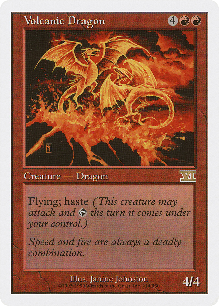 Volcanic Dragon (6ED-214) [Classic Sixth Edition]