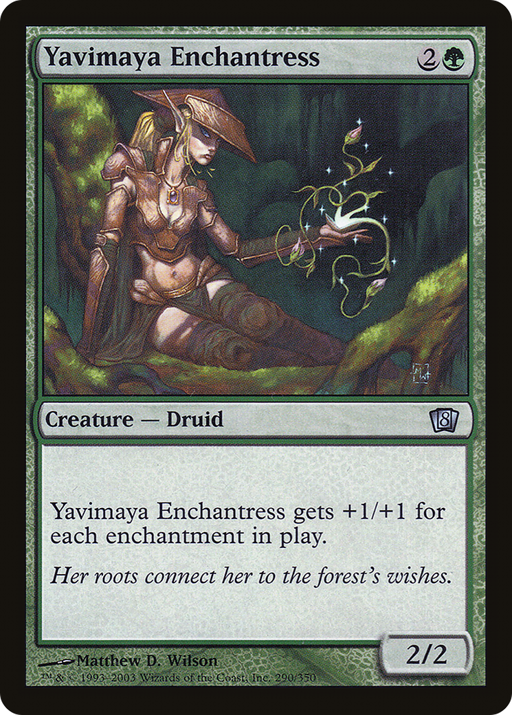 Yavimaya Enchantress (8ED-290) [8th Edition] Foil