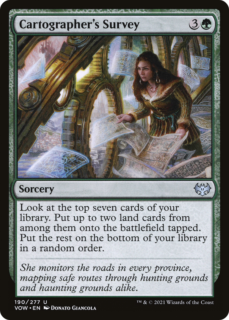 Cartographer's Survey (VOW-190) [Innistrad: Crimson Vow]