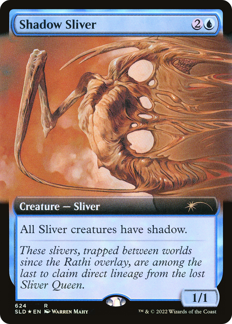 Shadow Sliver (Extended Art) (SLD-624) [Secret Lair Drop] Foil