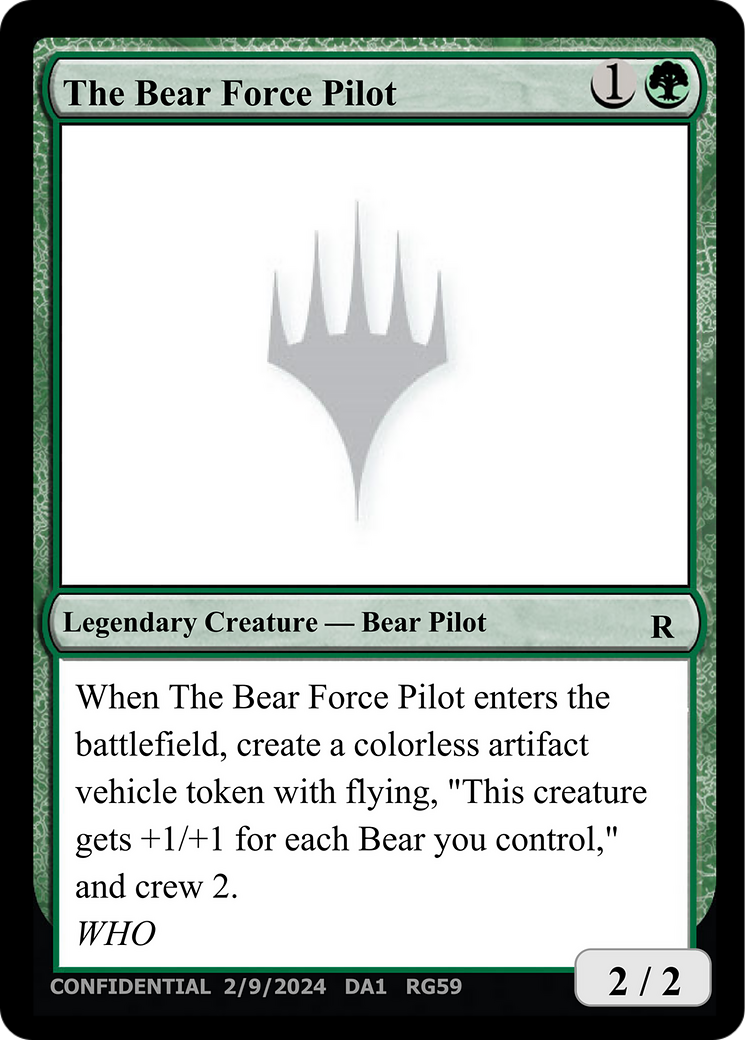 The Bear Force Pilot (UNK-RG59) [Unknown Event]
