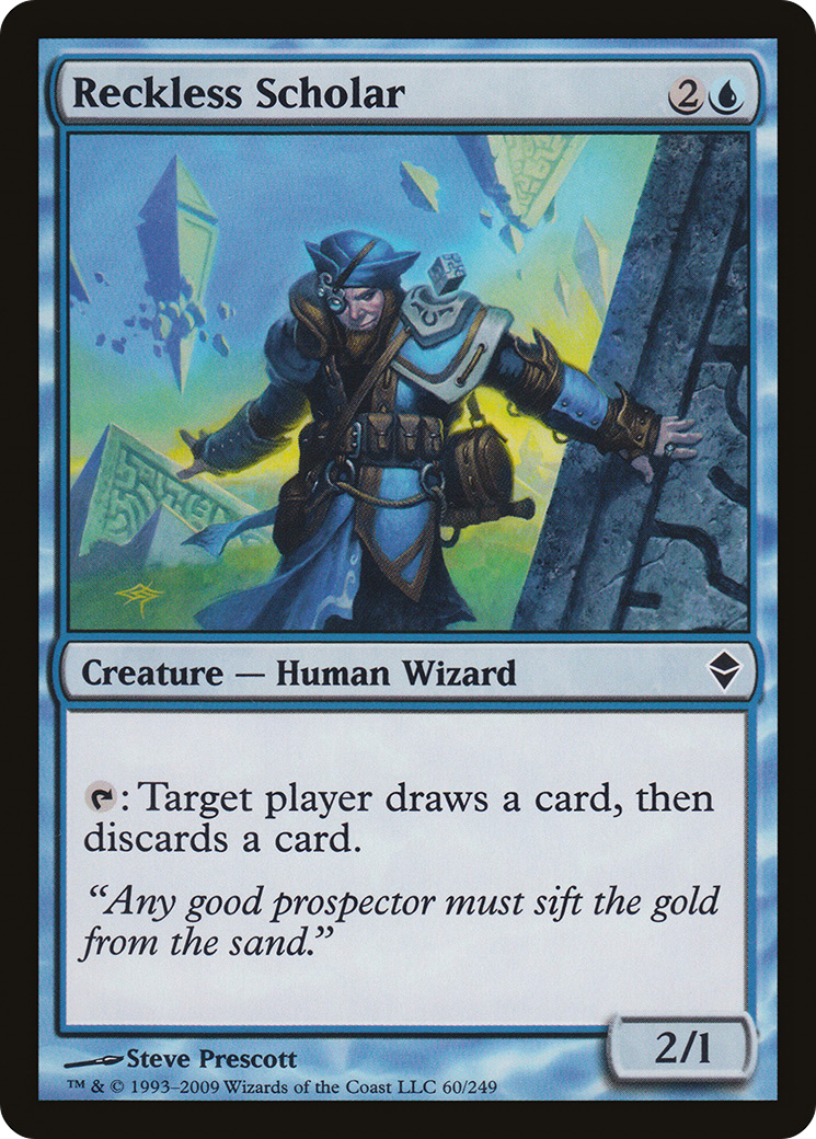 Reckless Scholar (ZEN-060) [Zendikar]