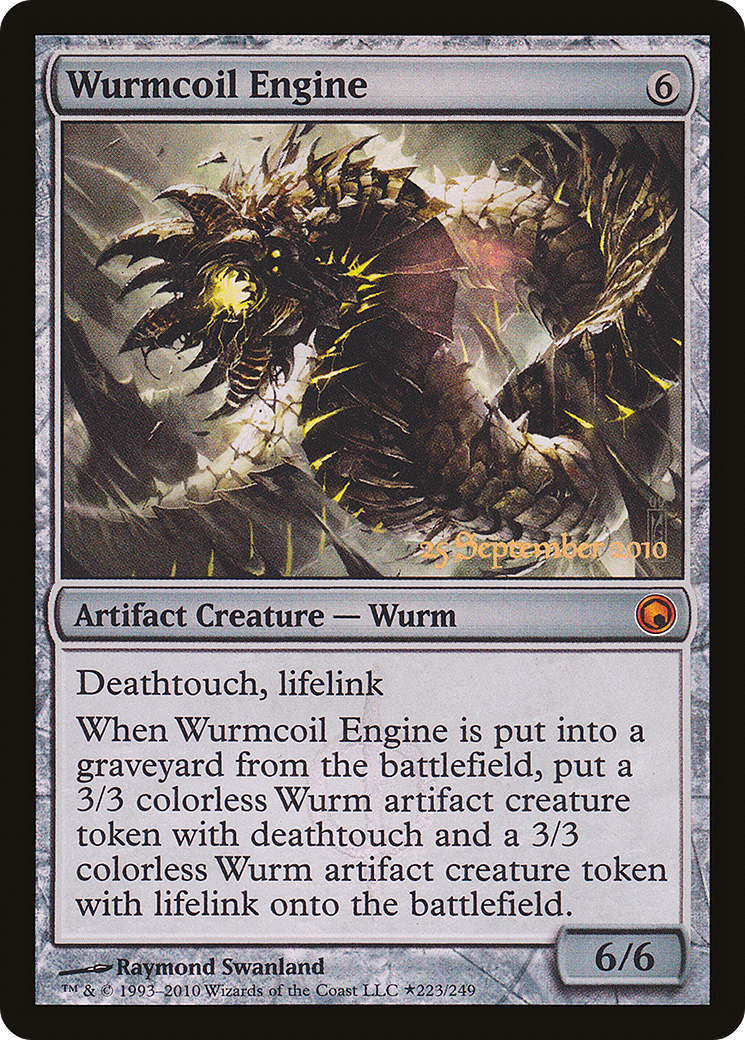 Wurmcoil Engine (PRE-223★) [Scars of Mirrodin Promos] Foil