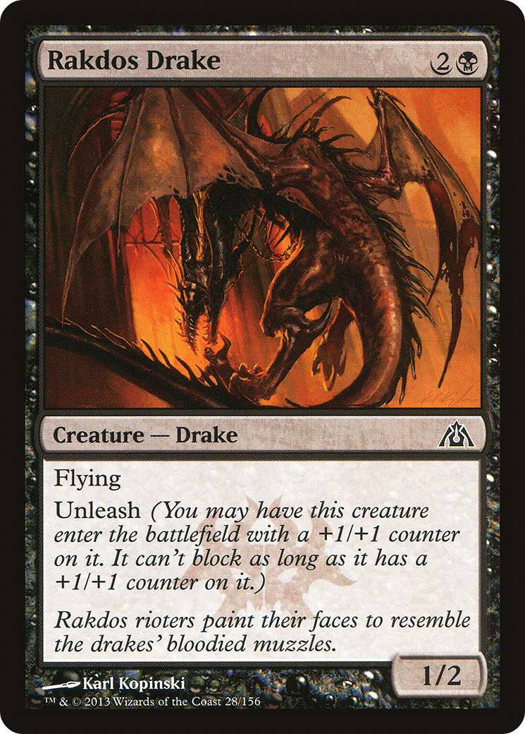 Rakdos Drake (DGM-028) [Dragon's Maze] Foil
