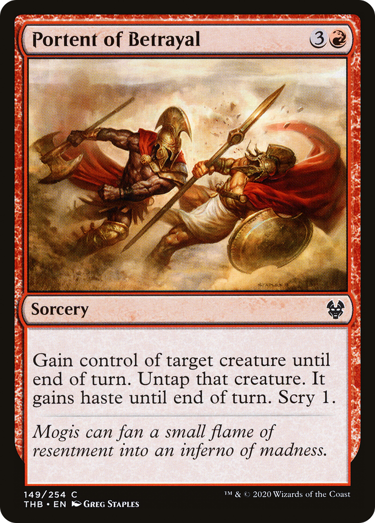 Portent of Betrayal (THB-149) [Theros Beyond Death] Foil