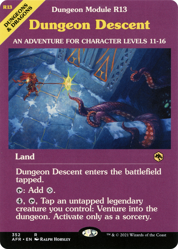 Dungeon Descent (Dungeon Module) (AFR-352) (Showcase) [Adventures in the Forgotten Realms]