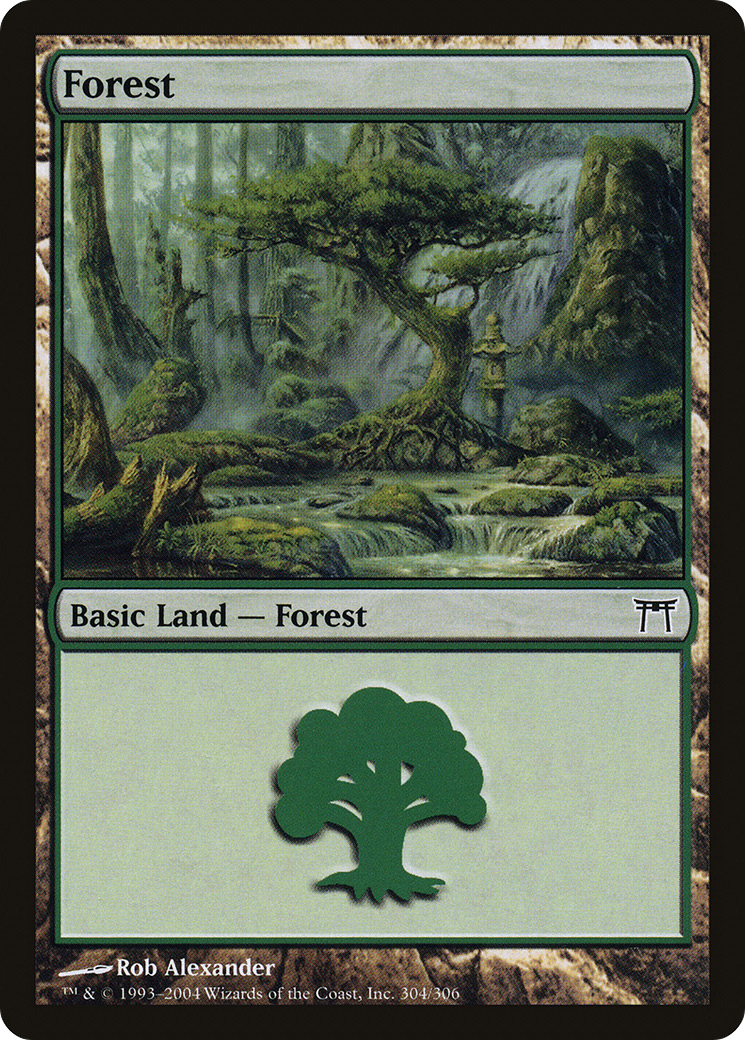 Forest (CHK-304) [Champions of Kamigawa]