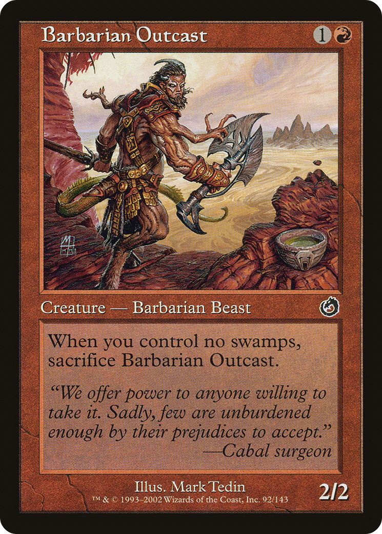 Barbarian Outcast (TOR-092) [Torment] Foil