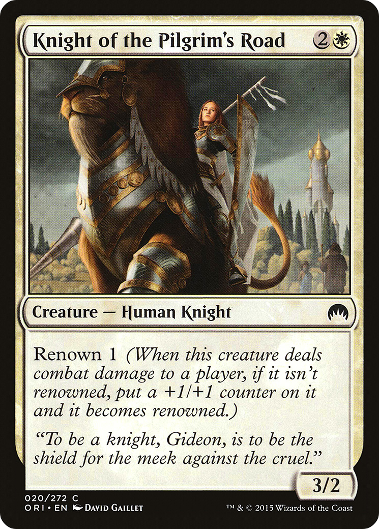 Knight of the Pilgrim's Road (ORI-020) [Magic Origins] Foil