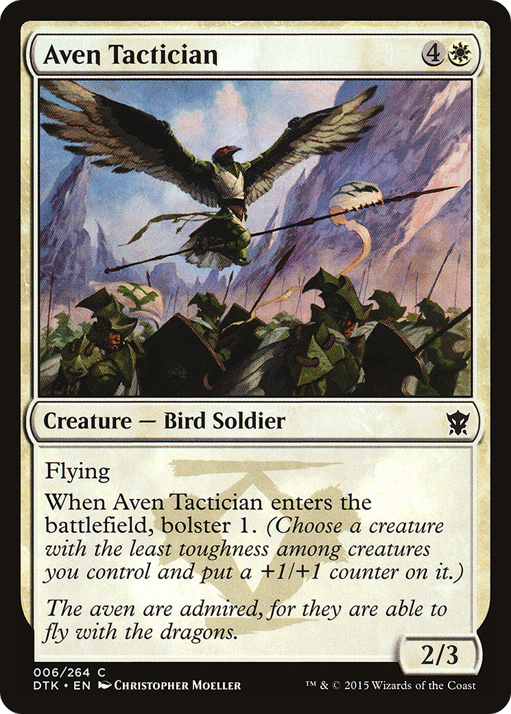 Aven Tactician (DTK-006) [Dragons of Tarkir] Foil