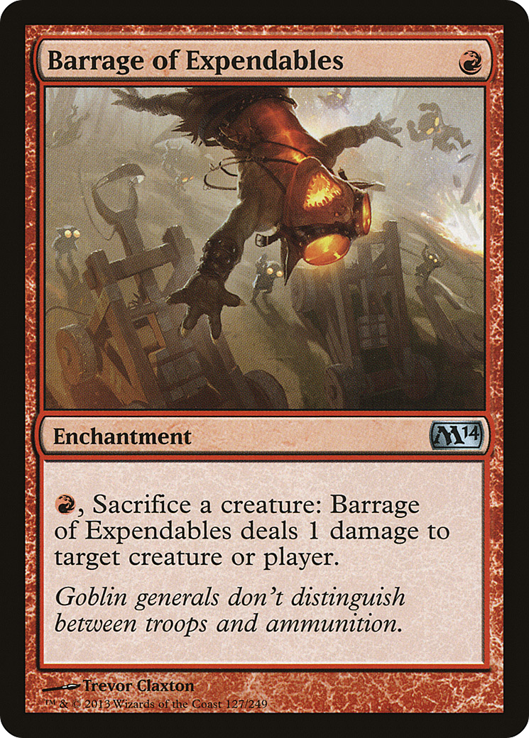 Barrage of Expendables (M14-127) [Magic 2014] Foil