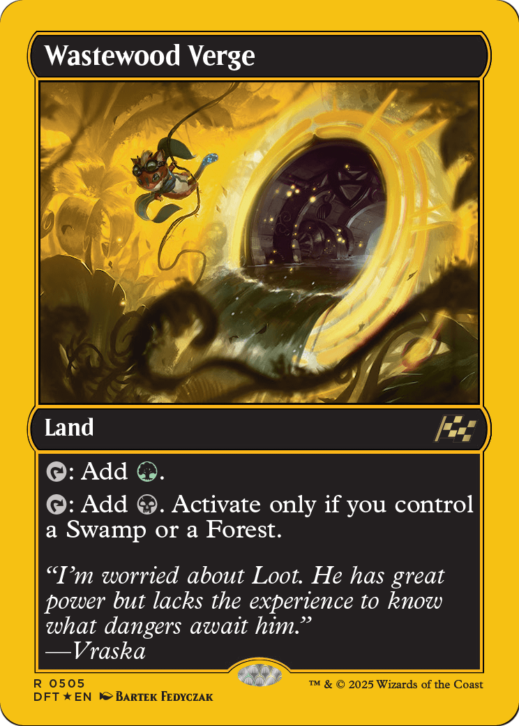 Wastewood Verge (First-Place Foil) (DFT-505) [Aetherdrift] Foil