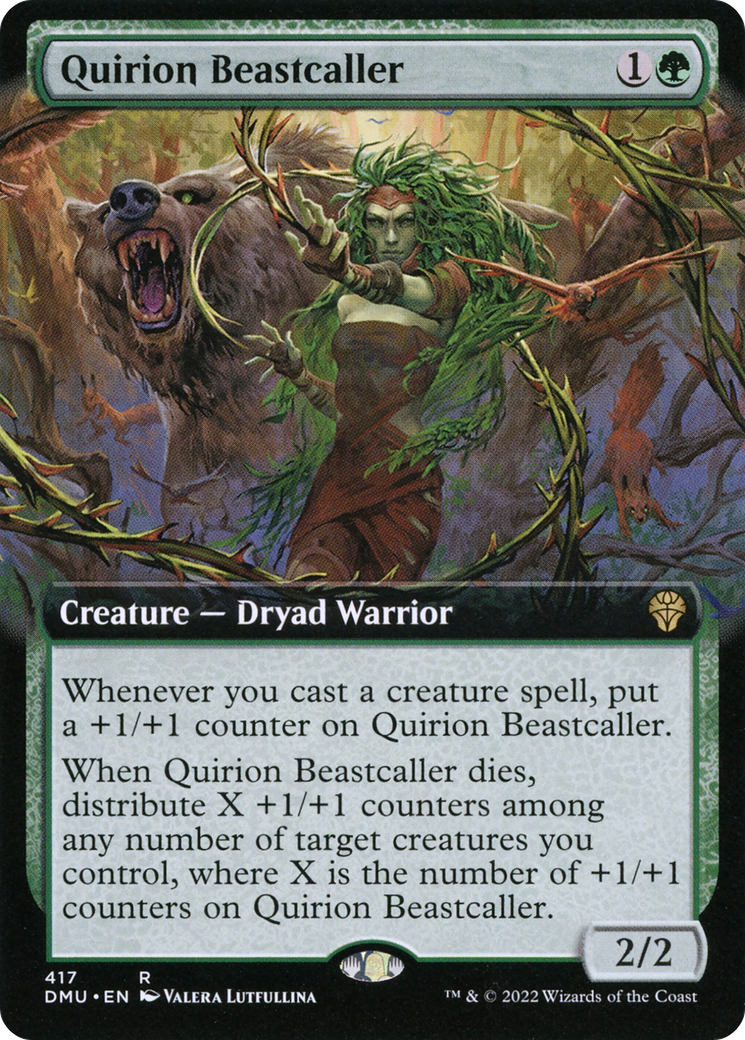 Quirion Beastcaller (Extended Art) (DMU-417) [Dominaria United] Foil