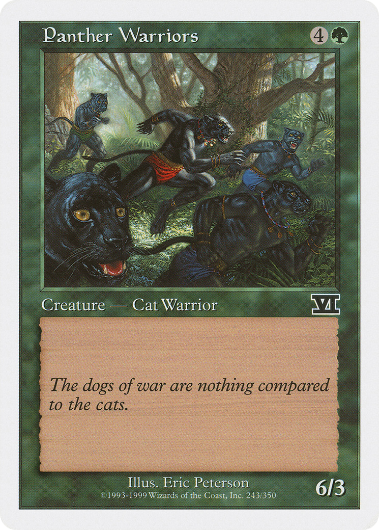 Panther Warriors (6ED-243) [Classic Sixth Edition]