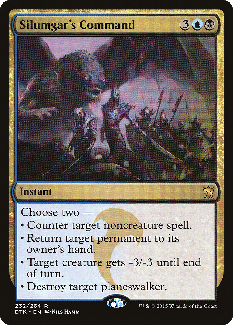 Silumgar's Command (DTK-232) [Dragons of Tarkir] Foil