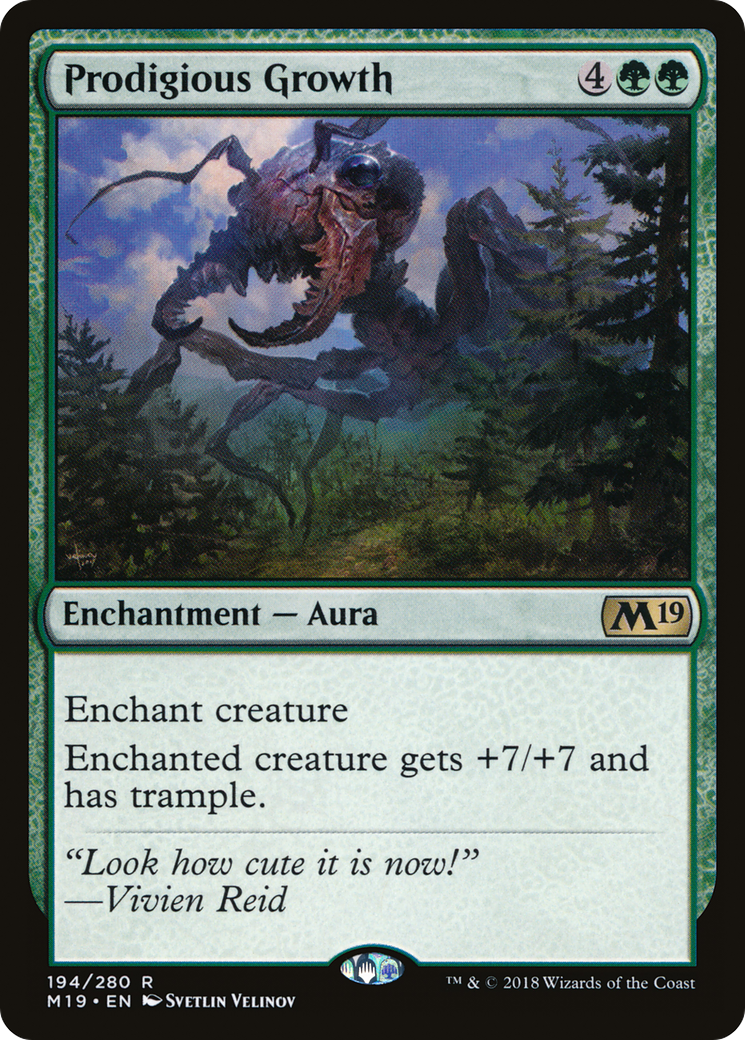 Prodigious Growth (M19-194) [Core Set 2019] Foil