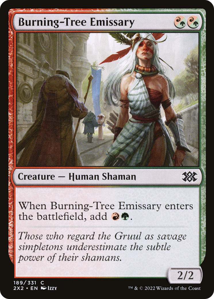 Burning-Tree Emissary (2X2-189) [Double Masters 2022] Foil